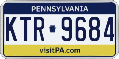 PA license plate KTR9684