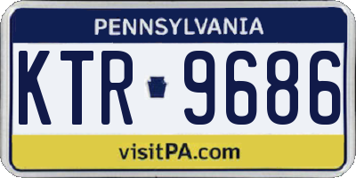 PA license plate KTR9686