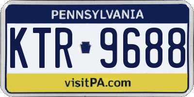 PA license plate KTR9688
