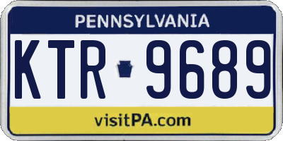 PA license plate KTR9689