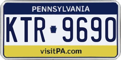 PA license plate KTR9690