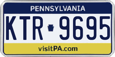 PA license plate KTR9695