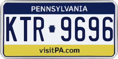 PA license plate KTR9696