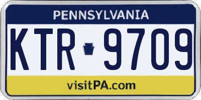 PA license plate KTR9709