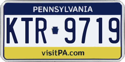 PA license plate KTR9719