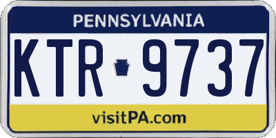 PA license plate KTR9737
