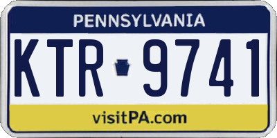 PA license plate KTR9741