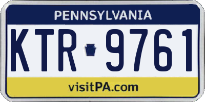 PA license plate KTR9761