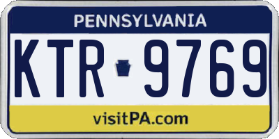 PA license plate KTR9769
