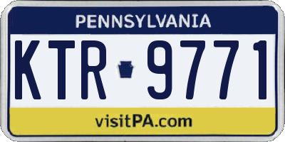 PA license plate KTR9771