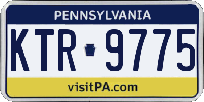 PA license plate KTR9775