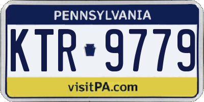 PA license plate KTR9779