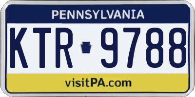 PA license plate KTR9788