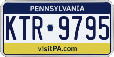 PA license plate KTR9795