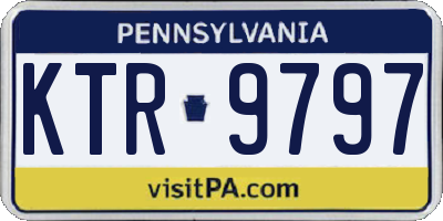 PA license plate KTR9797