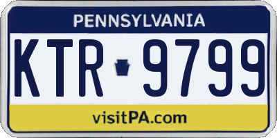 PA license plate KTR9799