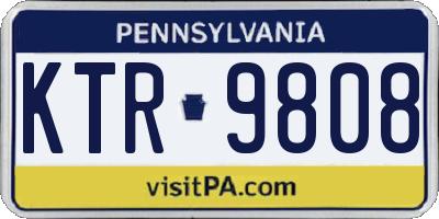 PA license plate KTR9808