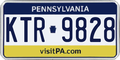 PA license plate KTR9828