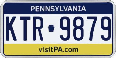 PA license plate KTR9879