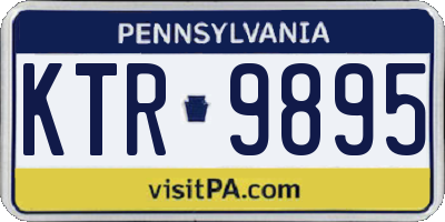 PA license plate KTR9895
