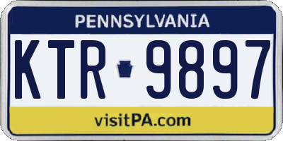 PA license plate KTR9897