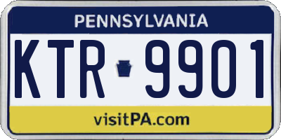 PA license plate KTR9901