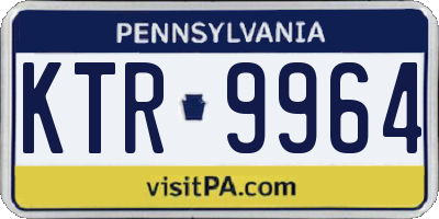 PA license plate KTR9964