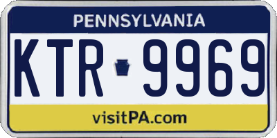 PA license plate KTR9969