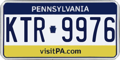 PA license plate KTR9976