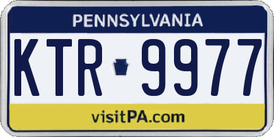 PA license plate KTR9977