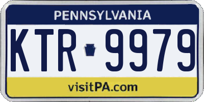 PA license plate KTR9979