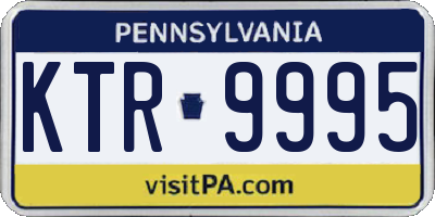 PA license plate KTR9995