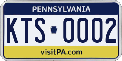 PA license plate KTS0002