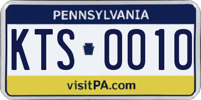 PA license plate KTS0010