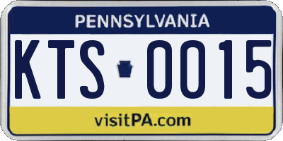 PA license plate KTS0015
