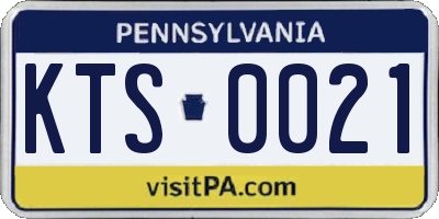 PA license plate KTS0021