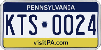 PA license plate KTS0024