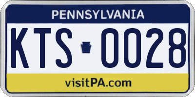 PA license plate KTS0028