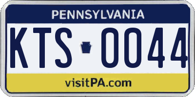 PA license plate KTS0044
