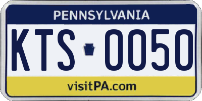 PA license plate KTS0050