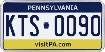 PA license plate KTS0090