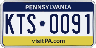PA license plate KTS0091