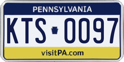 PA license plate KTS0097