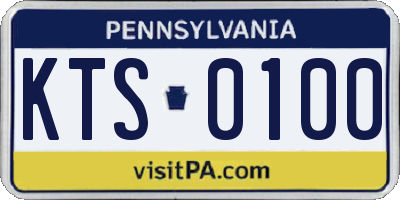 PA license plate KTS0100