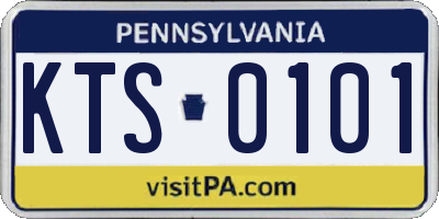 PA license plate KTS0101