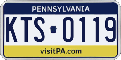 PA license plate KTS0119