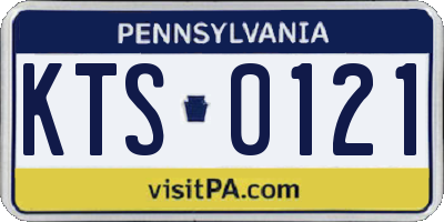 PA license plate KTS0121