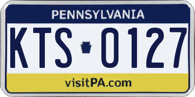 PA license plate KTS0127