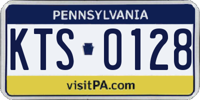 PA license plate KTS0128
