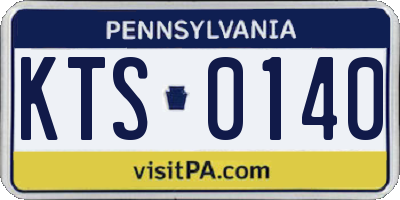 PA license plate KTS0140